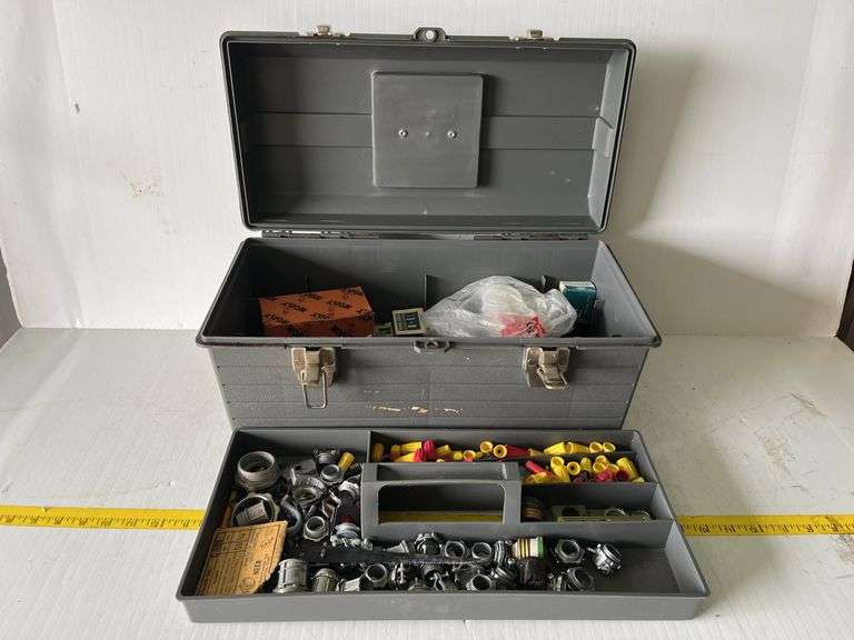 Toolbox with Electrical Supplies