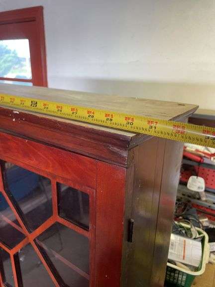 VINTAGE SECRETARY DESK WITH CHINA HUTCH