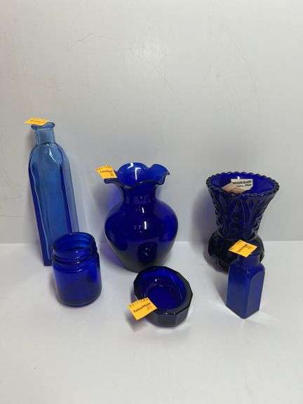 Assorted Cobalt Blue Dishes