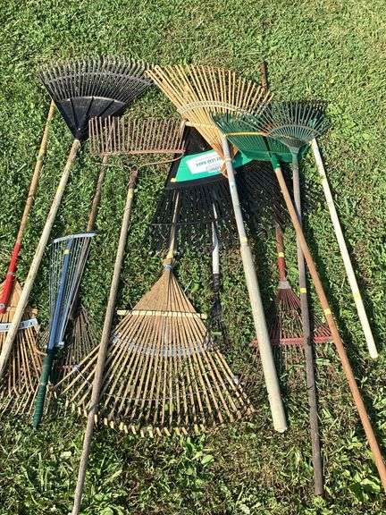 Assortment of Leaf Rakes