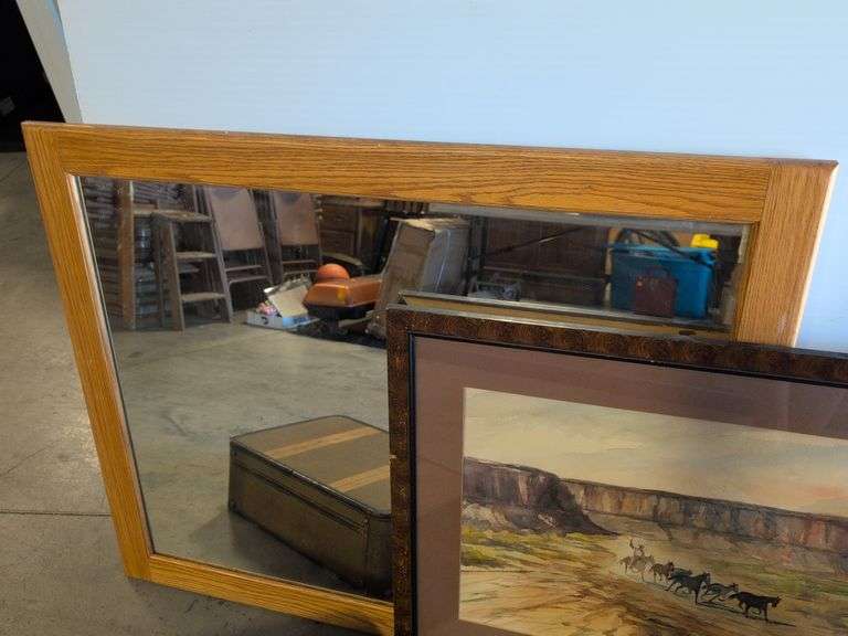 Clean-HEPA system, mirror, painting, luggage, and plastic chandelier