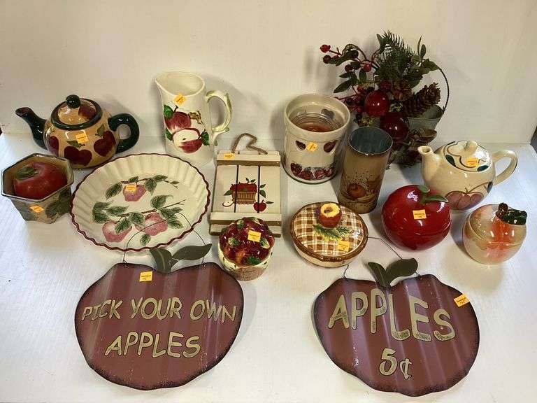 Assortment of Apple Decor