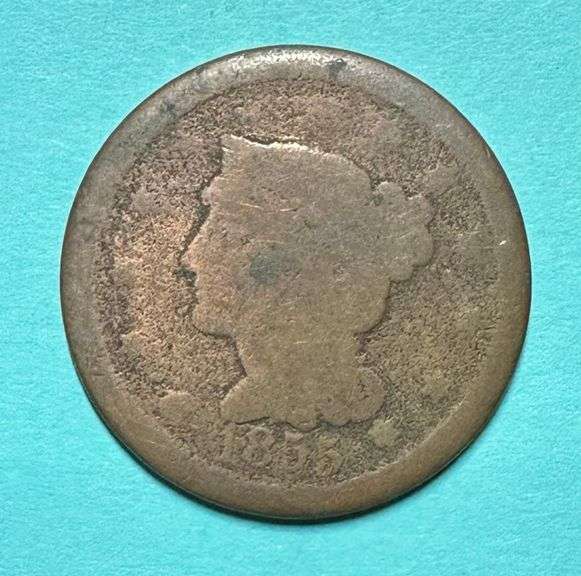 1855 Braided Hair Large Cent
