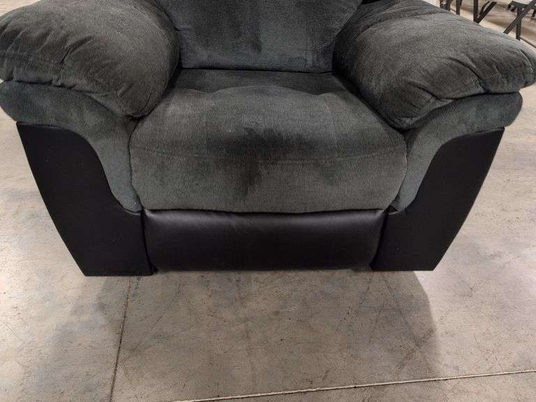 Swade manual rocker recliner with leather accents - great condition