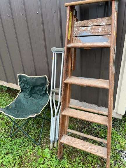 Ladder, Camp Chair, Crutches