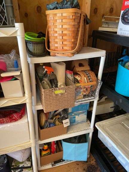 PLASTIC SHELF AND ALL CONTENTS PICTURED