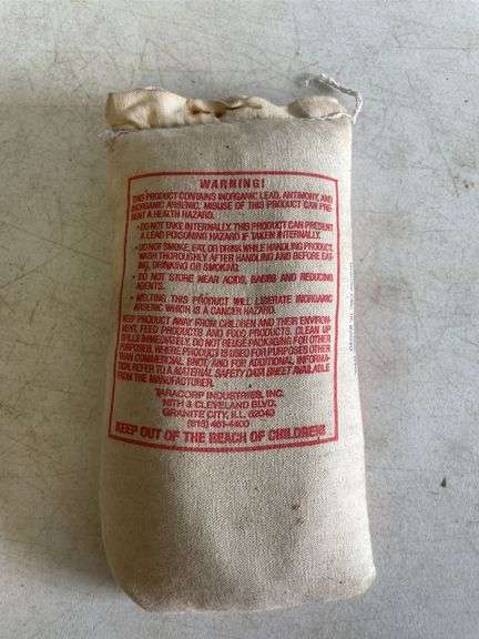 25 lbs of Lawrence Brand chilled lead shot - No. 7 1/2