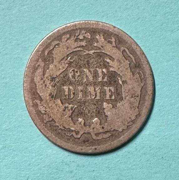 1878 Silver Seated Liberty Dime