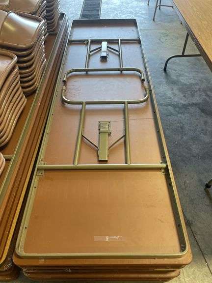 (4) Samsonite heavy duty tables - condition may vary