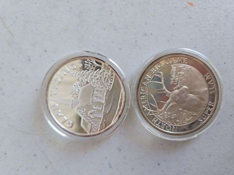(2) Troy ounce .999 silver