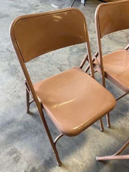 (8) Samsonite metal folding chairs - condition may vary