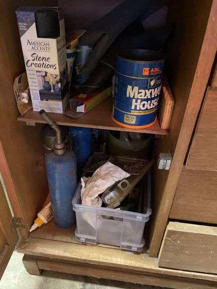 CONTENTS OF SHELVES AND CUPBOARDS