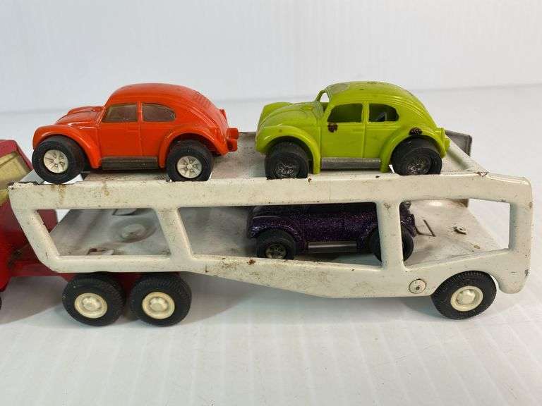 Tonka Mini Car Hauler with 3 Vehicles