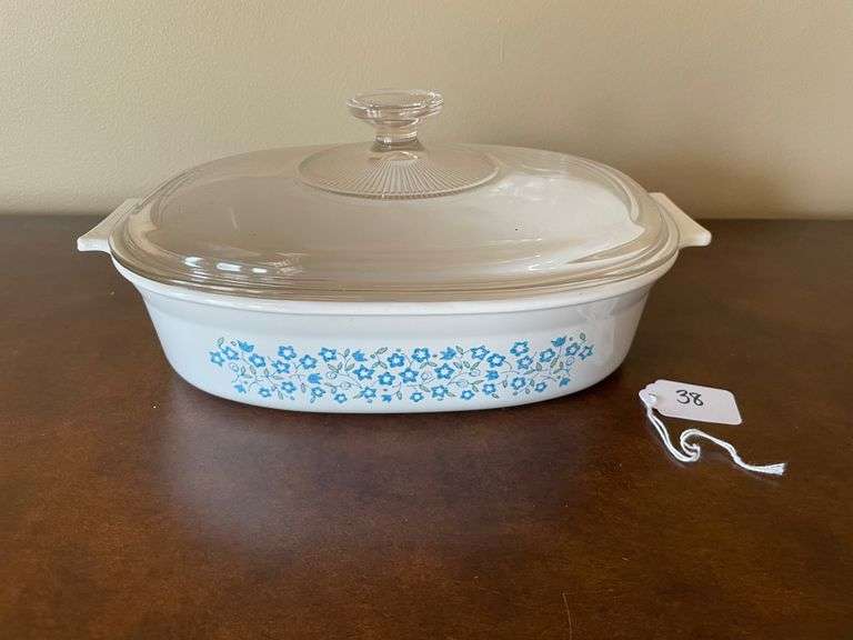 Corning Ware Blue Heather DC-2 1/2-B 2 1/2 Qt. Casserole Dish with Lid