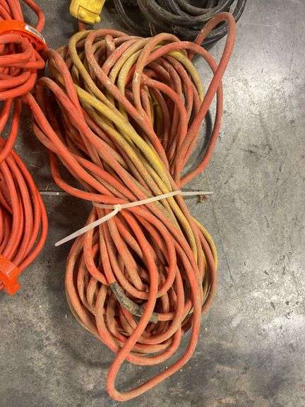 Box of extension cords and power strips