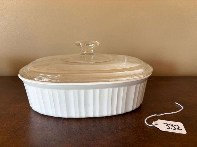 CorningWare French White Casserole Dish with Lid