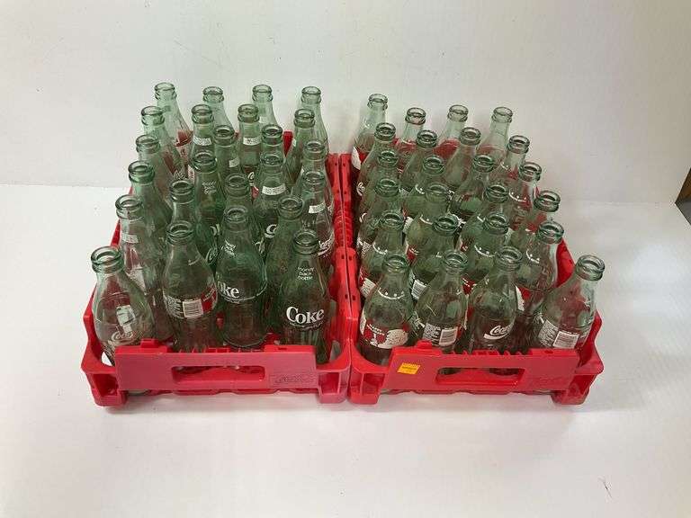 Assortment of Vintage 6 1/2 oz. and 8 oz. Coca Cola Bottles