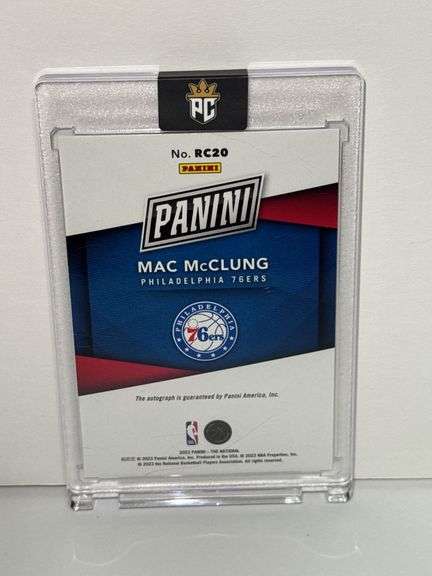 2023 Panini Mac McClung National Silver Packs Autographed Card (#’d 8/25)