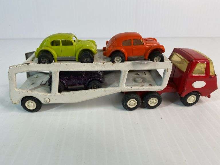 Tonka Mini Car Hauler with 3 Vehicles