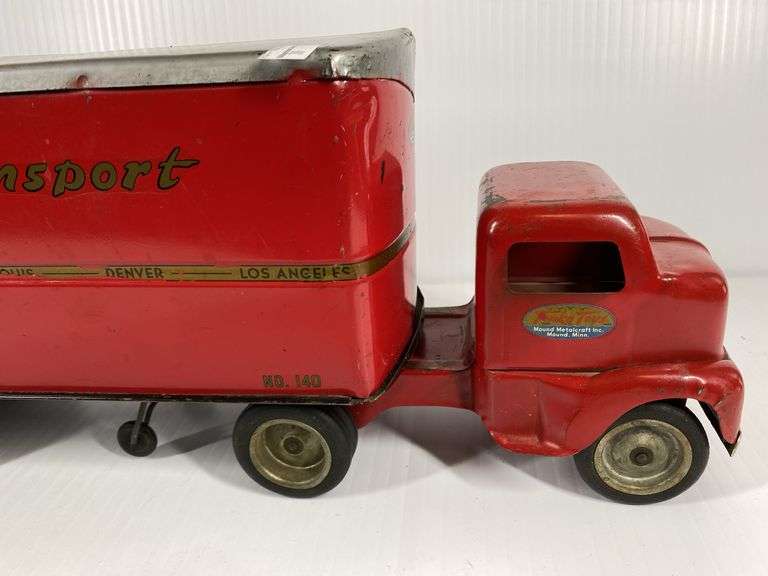 1940s/50s Tonka Toys Transport Tractor Trailer #140