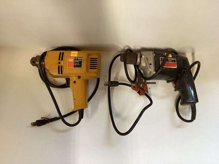 2 Electric Drills (Skilsaw, Montgomery Ward)
