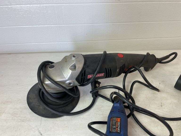 6" Craftsman sander/polisher and Wen rotary tool kit