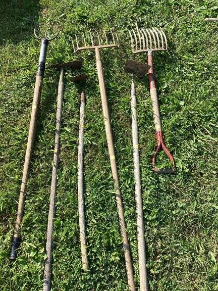 Assortment of Long Handle Tools