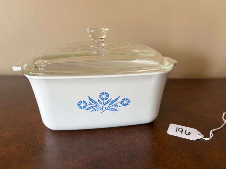 CorningWare Blue Cornflower Casserole Dish with Lid