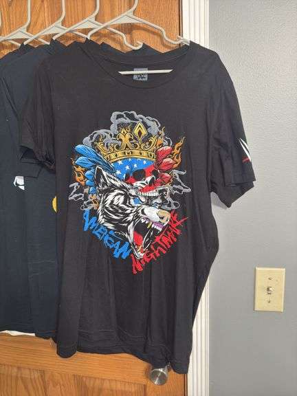 (6) Pro Wrestling Shirts (Size M)