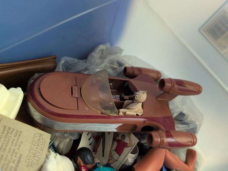 Star Wars action figures, Hot Wheels, and other figures and toys