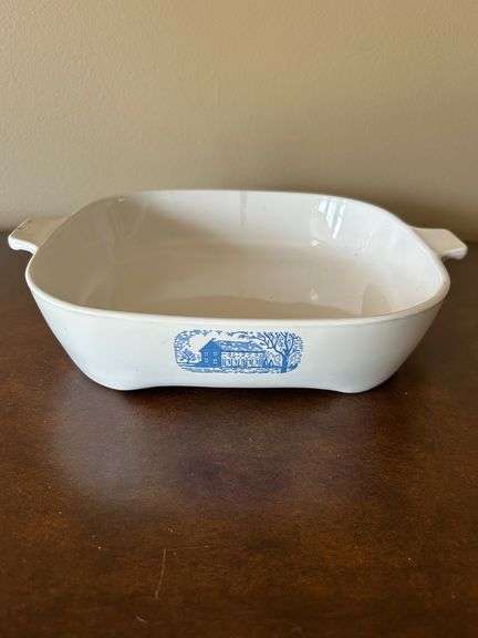 CorningWare Blue Colonial House Browning Skillet