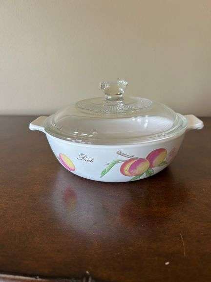 Narumi Neoceram Casserole Dish with Fruit Pattern and Lid
