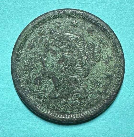 1848 Braided Hair Large Cent