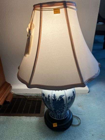 Blue and White China Table Lamp