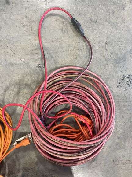 Box of extension cords and power strips