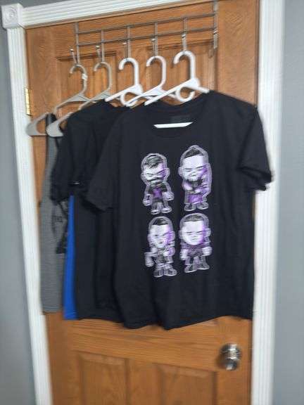 (5) Pro Wrestling Shirts (Size M-L)