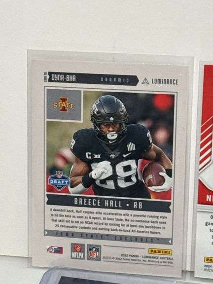 Assortment of NFL Elite Running Backs Sports Cards (8 Cards Total)