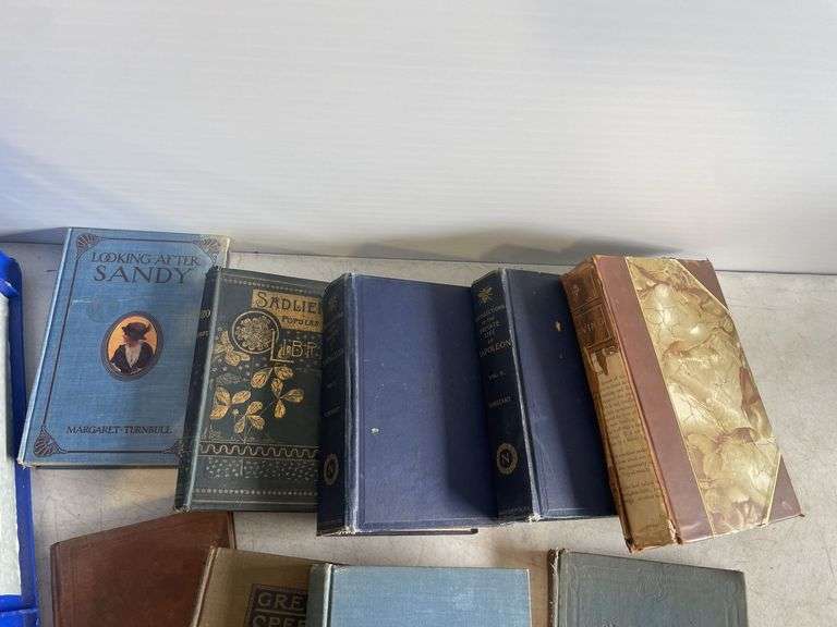 Milk crate of vintage books - see images