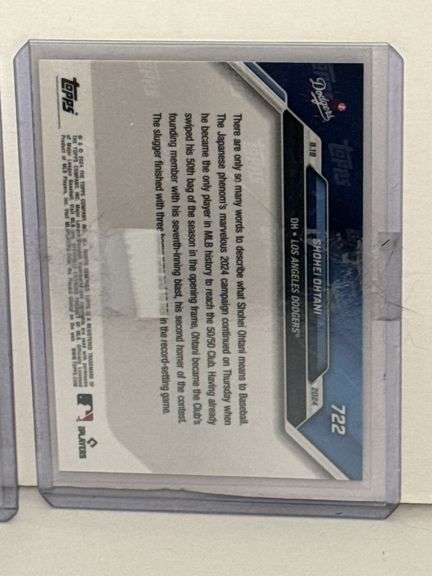 (2) 2024 Topps Now Shohei Ohtani 50/50 Club Cards