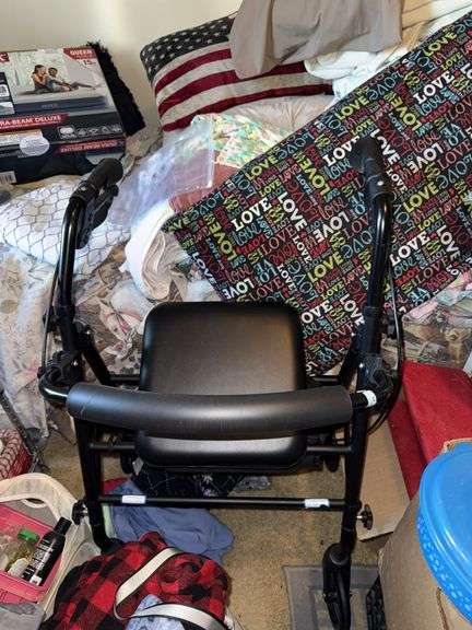 HUGE LOT INCL. TWIN BED, BASKETS, WALKER, HOME DECOR AND MORE