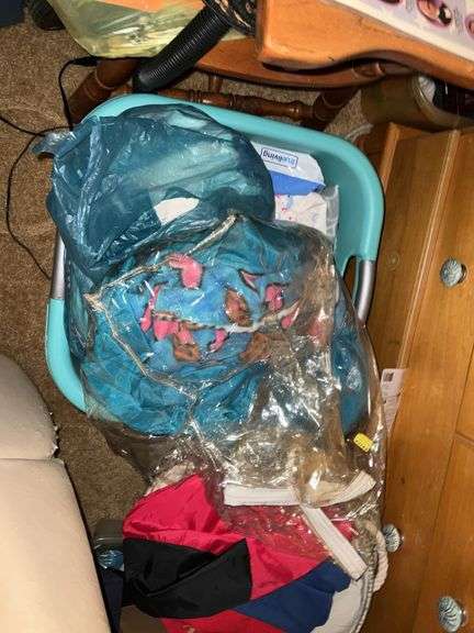 LARGE LOT OF COOLER, BAGS, MASSAGER, RUSTIC DECOR