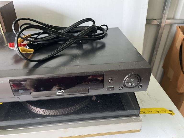 Record Player, DVD Player, Radio/Cassette Player, Speakers