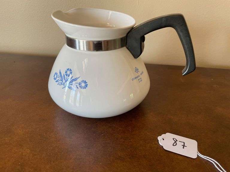 Corning Ware Blue Cornflower Coffee/Tea Pot