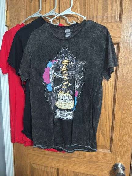 (6) Pro Wrestling Shirts (Size M)