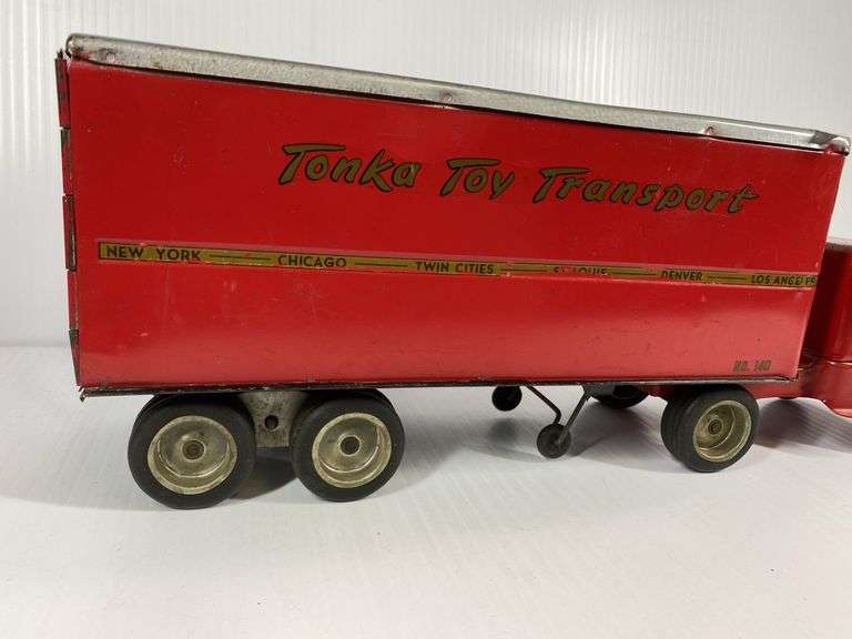 1940s/50s Tonka Toys Transport Tractor Trailer #140