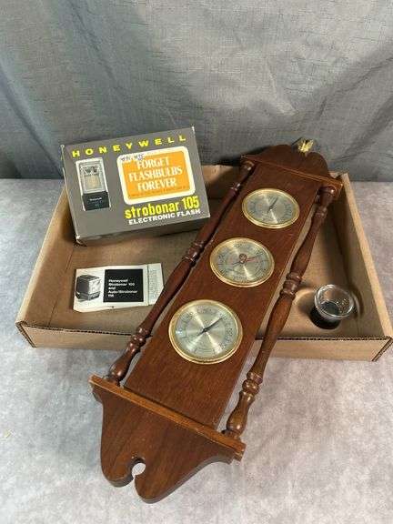 WEATHER STATION & HONEYWELL FORGET FLASHBULBS FOREVER & AGFA LUPE 8x