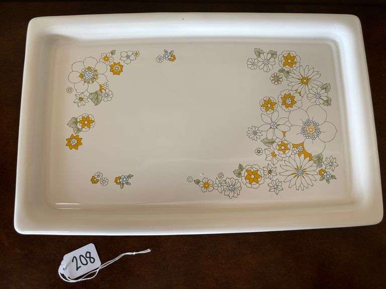 CorningWare Floral Bouquet Broil Bake Pan