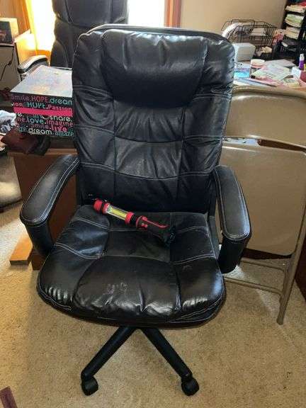 STORAGE CABINET, OFFICE CHAIR, AND ALL CONTENTS