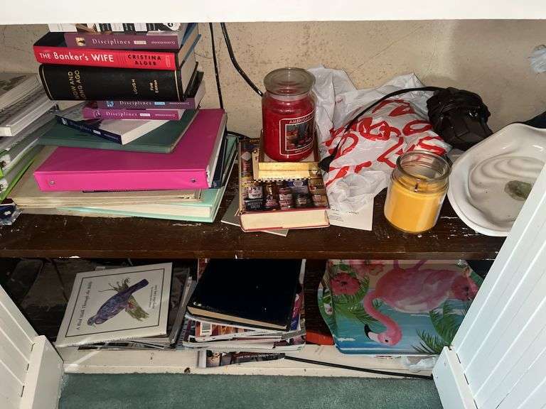 Contents of Cabinet- Books, Etc.