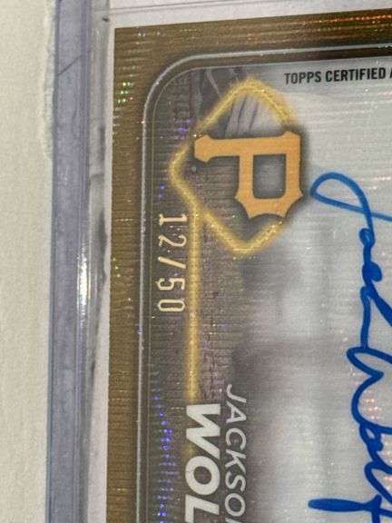 2024 Topps Chrome Jackson Wolf Gold Wave Autographed RC (#’d 12/50)